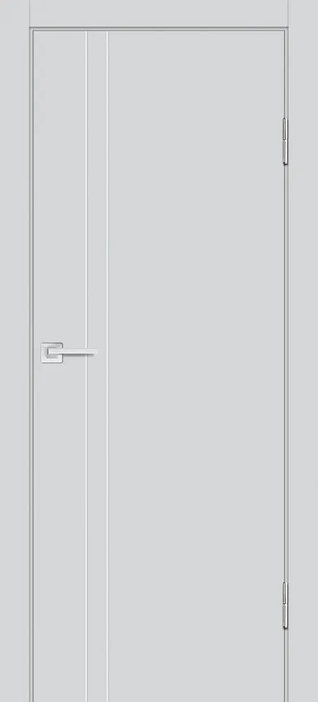 Фото Межкомнатная дверь П-20 ал. молдинг Хром Сапфир матовый